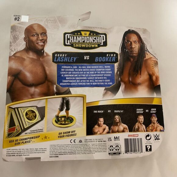 WWE Championship Showdown Series 2 Bobby Lashley Booker T Basic Wrestling Figure - Picture 2 of 3